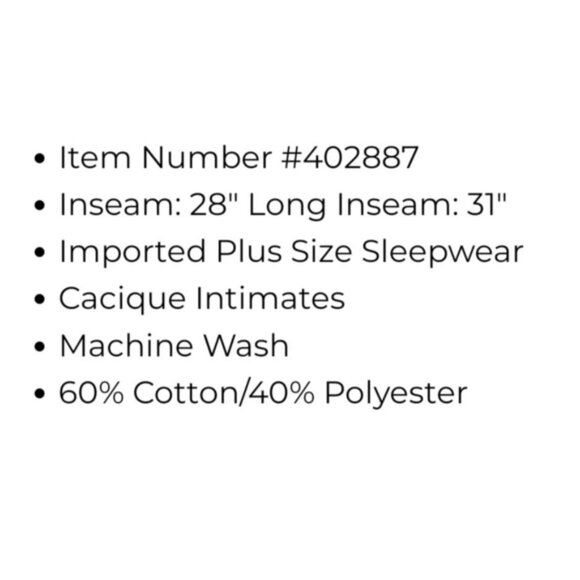 Sleep by Cacique Thermal Henley Pj set Winter scene Cream & Red Size 30/32 - Picture 6 of 16